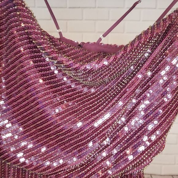 NWOT HANEY Elise Sequin Blouson Cocktail‎ D… - Picture 3 of 13